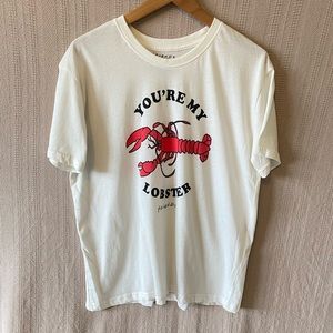 Friends You’re My Lobster White Graphic Tee Size XL